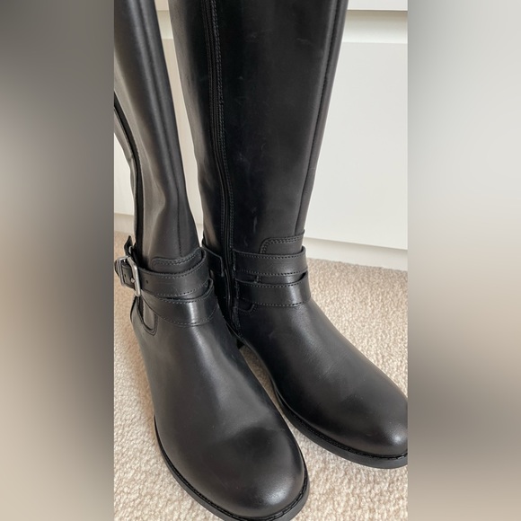 CLARKS PITA VIENNA TALL LEATHER RIDING BOOTS - Picture 13 of 16